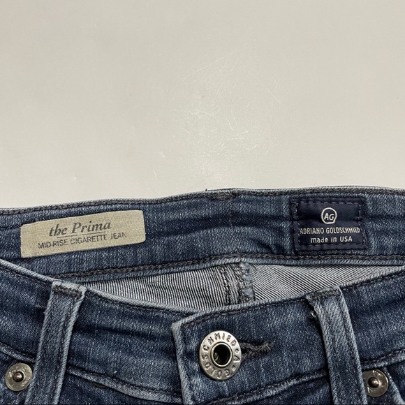 AG Adriano Goldschmied The Prima Mid-Rise Cigarette Jean Designer Slim Fit 25 - Picture 3 of 7